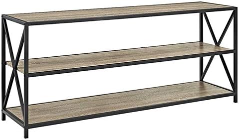 2 Shelf Wide Bookcase in Driftwood J373