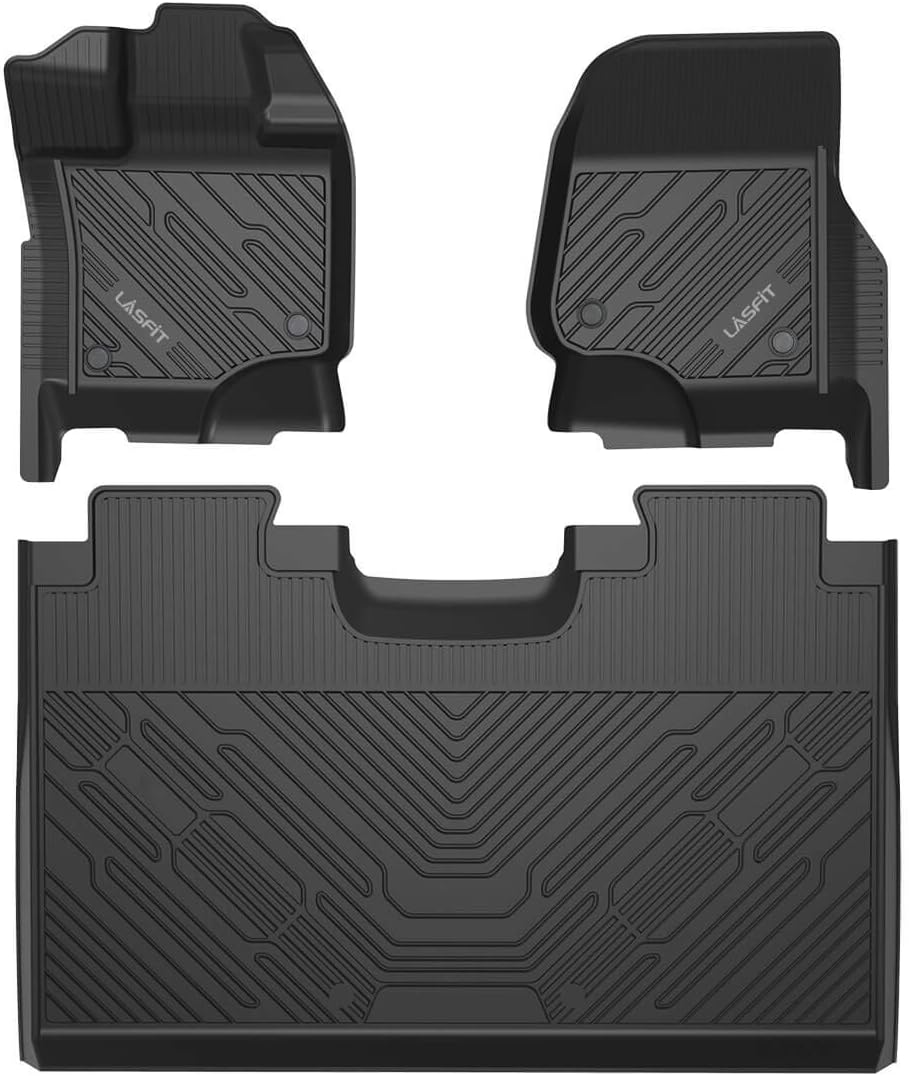 Floor Mats for Ford F-150 2015-2022 SuperCrew Front Bucket Seat and Rear Seat 1st & 2nd Row All Weather Car Liners H40520