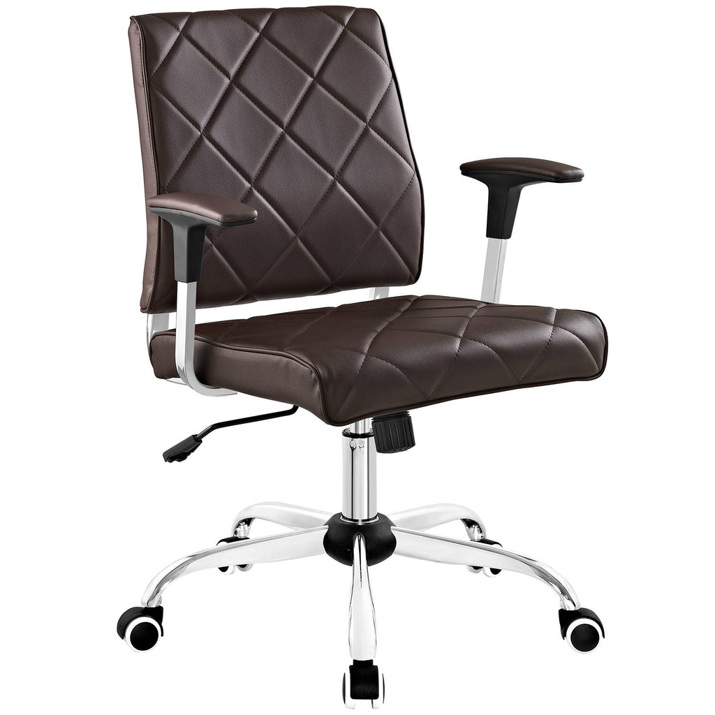 Brown Vinyl Office Chair C2769