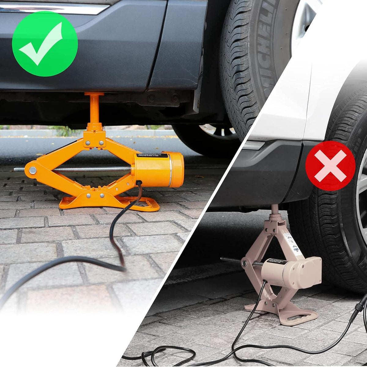 3 Ton Electric Car Jack Pack of 2 B651