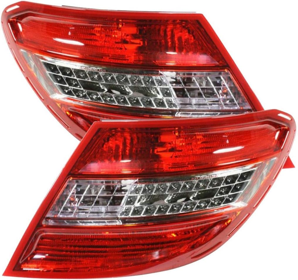 2008-2011 Mercedes-Benz C350 Tail Light Assembly Driver Side w/Bulbs Z526