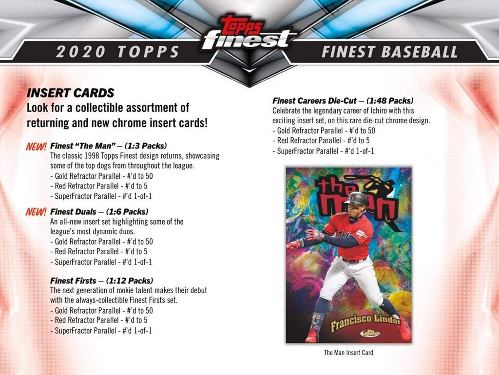 2020 Topps Finest Baseball Hobby Box D2381