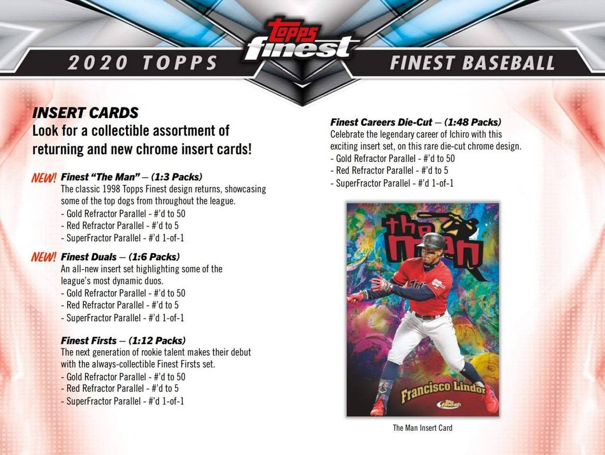 2020 Topps Finest Baseball Hobby Box D2381