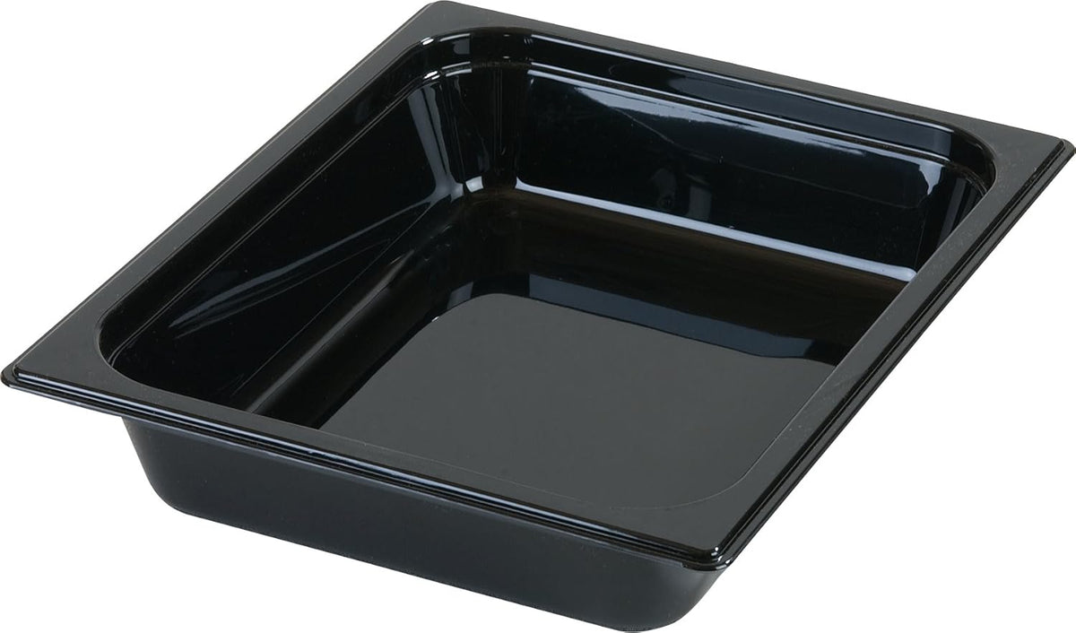 Black Half-Size Food Pan, 2.5 qt, Case of 6 X847