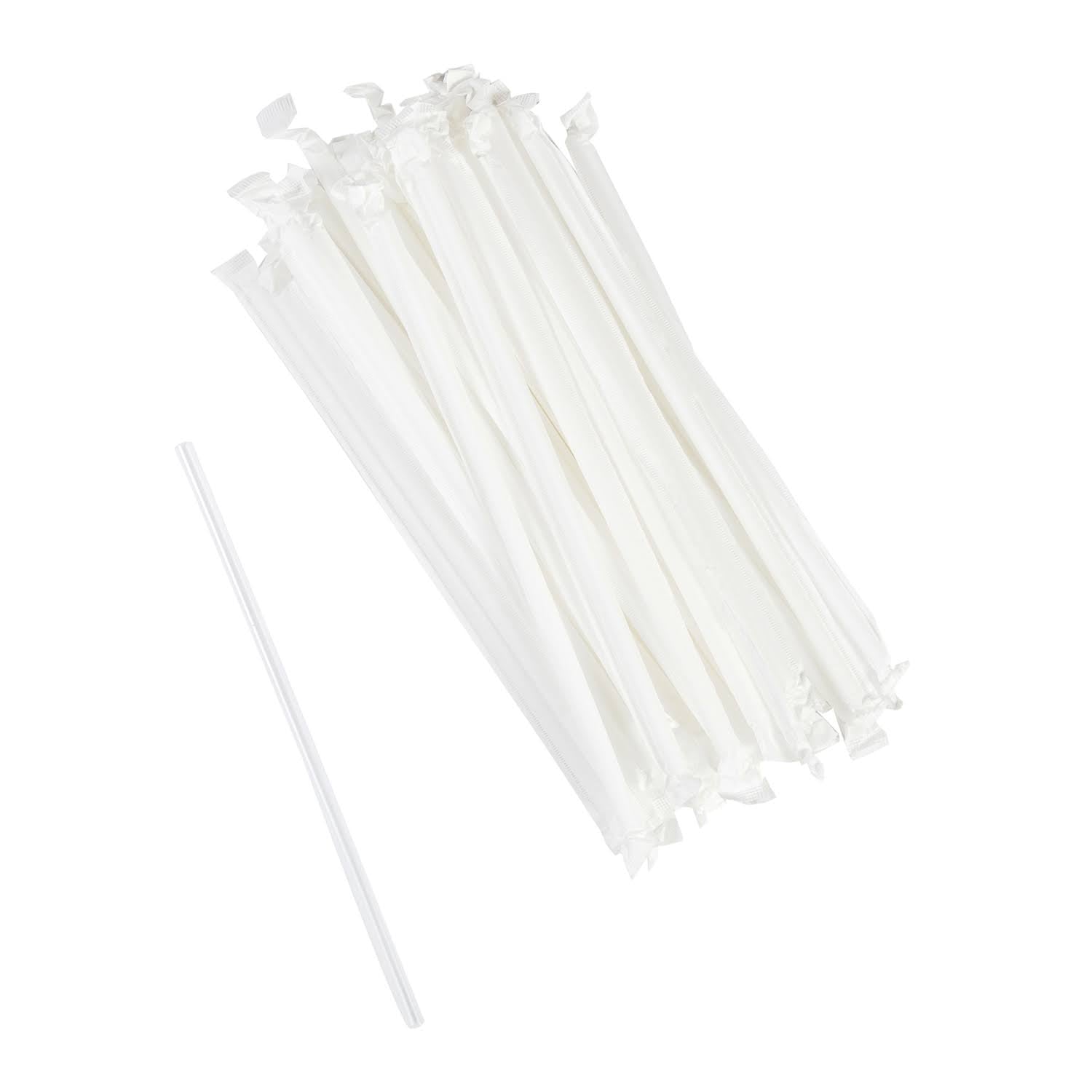 7.75 inch Clear Straws, Case of 12,000 H550