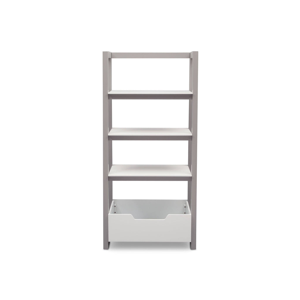 White Grey Ladder Shelf R8929