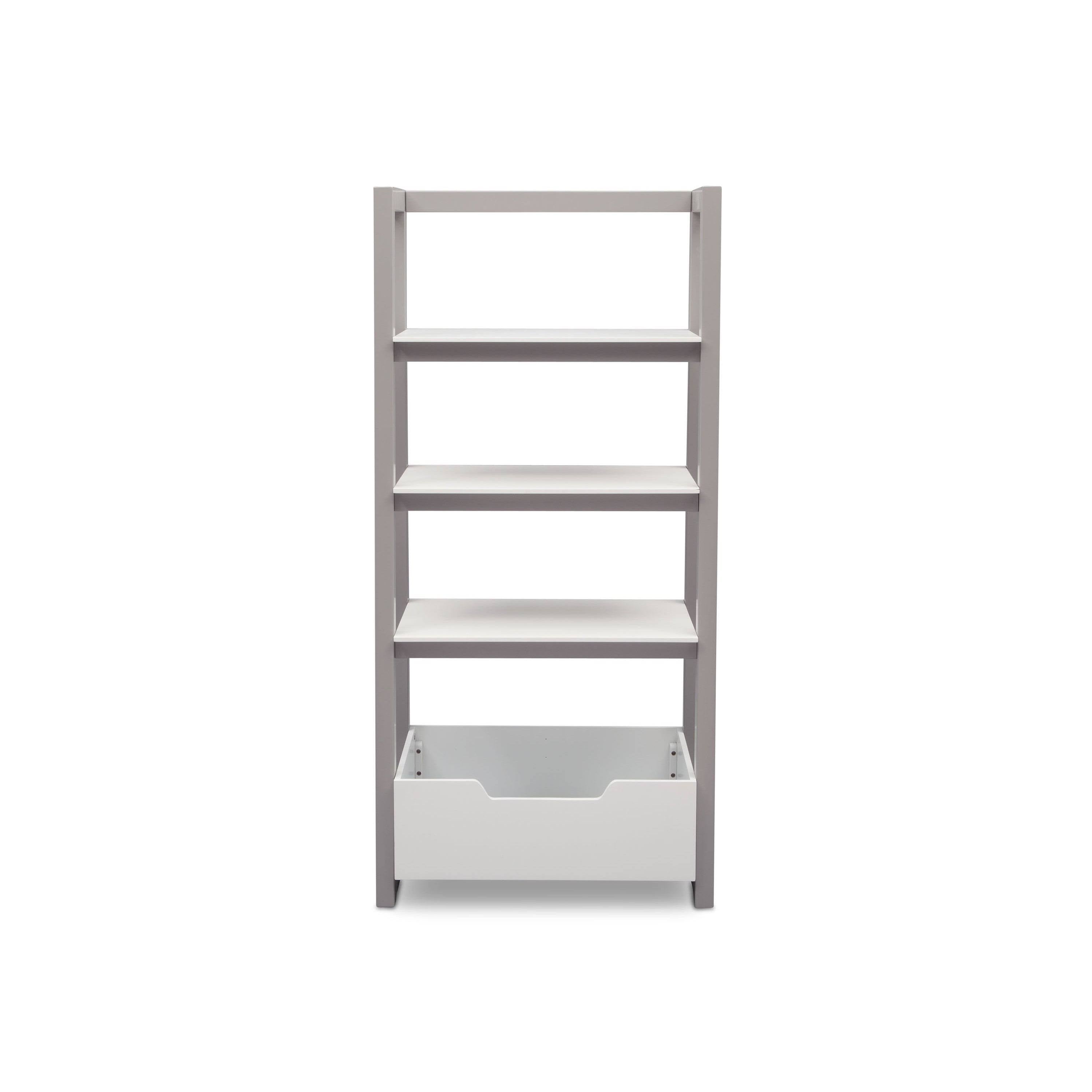 White Grey Ladder Shelf R8929