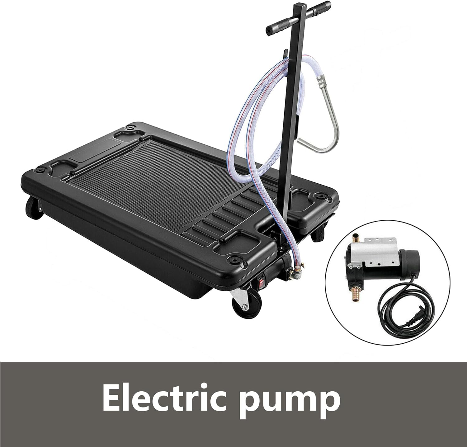 17-Gallon Oil Drain Pan with Electric Pump J2401