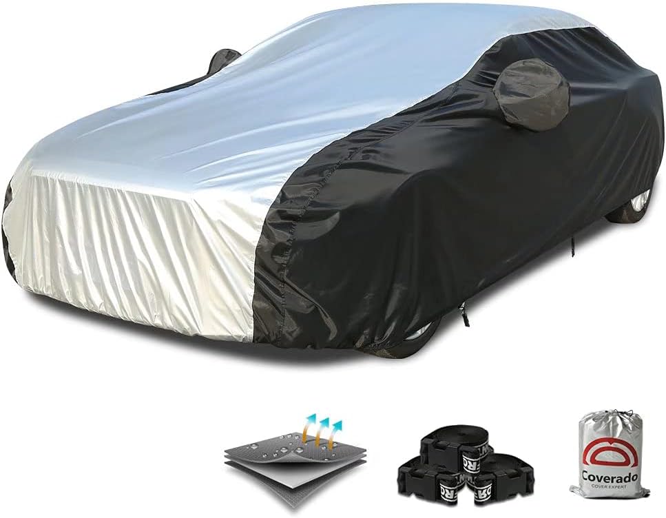 210D Waterproof Car Cover with PU Seal Tapes O693069