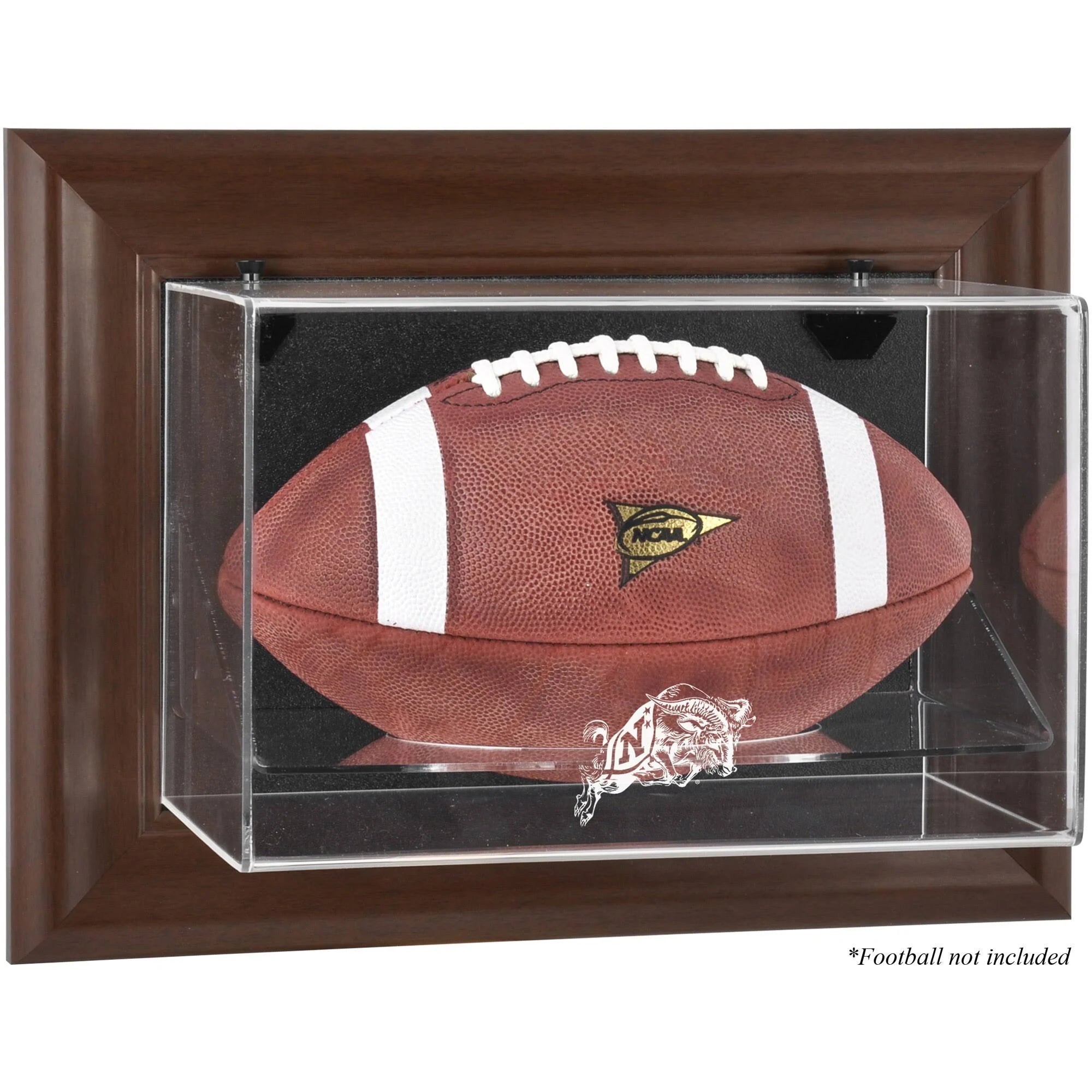 Navy Framed Wall-Mountable Football Display Case E743117