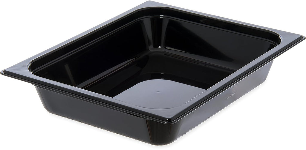 Black Half-Size Food Pan, 2.5 qt, Case of 6 X847