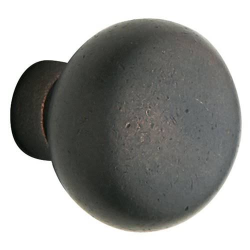 Satin Brass and Brown Pair of Knobs G924