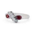 14K White Gold Eternity Band Size 4.5 S405
