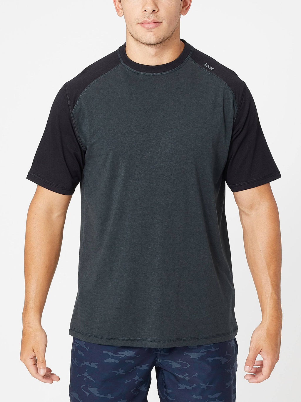 Gray M Baseball Fitness T-Shirt X709