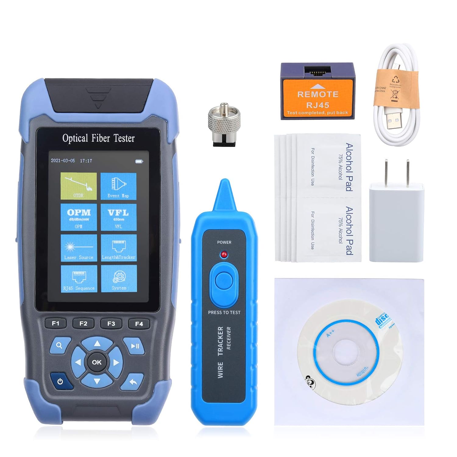 OTDR Fiber Optic Tester 1310/1550nm SM 5m-60Km Pack of 2 S59860
