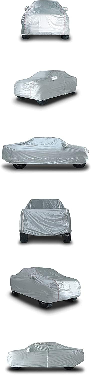 Hard Shell Truck Car Cover Waterproof UV-Proof Windproof Zipper Design with Straps Buckle Full Size Truck Length Up to 212" Pack of 2 K2678