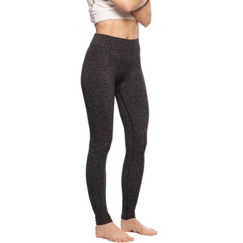 Charcoal Heather Seamless Tights Knee Patch R467315