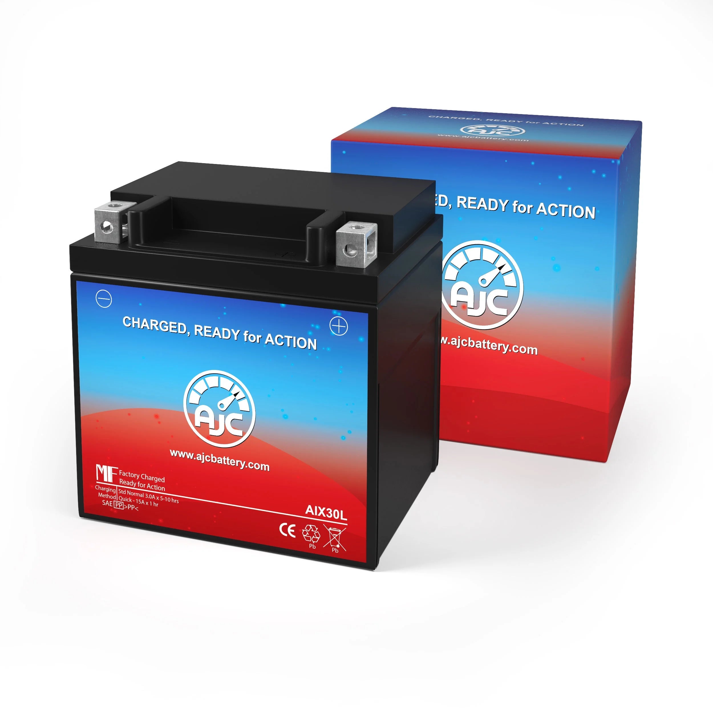 AJC Battery Compatible with Polaris Slingshot S with Technology Package I AutoDrive 2000CC Motorcycle Replacement Battery (2021) Q31863