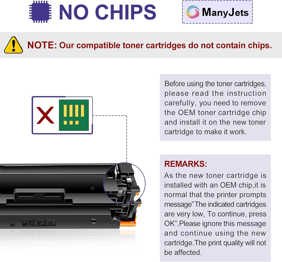 4-Pack Compatible Toner Cartridge for HP Printer I762093