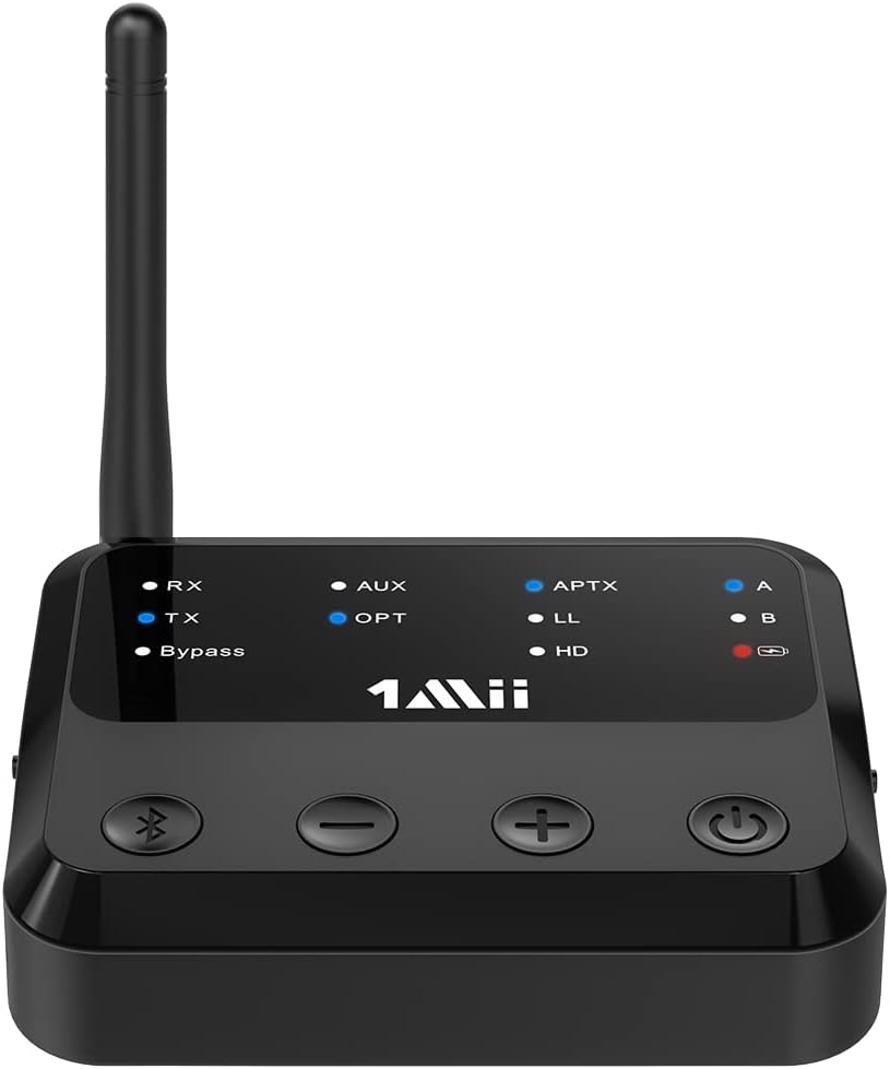 Bluetooth 5.0 Transmitter Receiver for TV, Built in Battery Audio Adapter, Pack of 2 Z9590