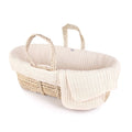 Natural Cable Knit Moses Basket and Bedding Set M8131