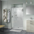 Nickel Sliding Shower Door with Clear Glass P265