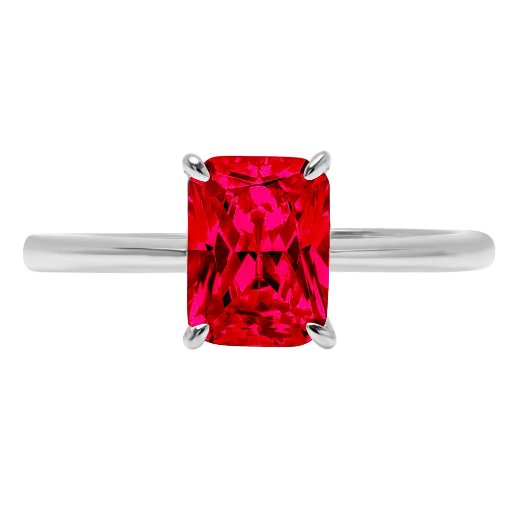18K White Gold Solitaire Ring X614224