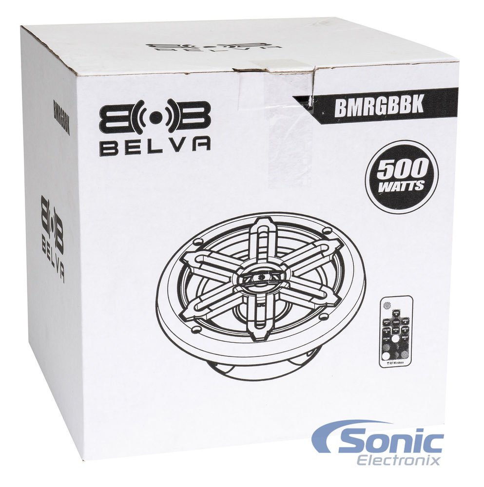 Black 500W 6.5" Marine Speakers with RGB R177253