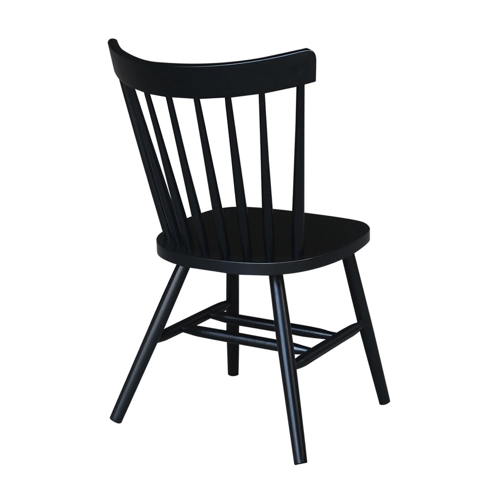 Solid Wood Dining Chair in Black J19024