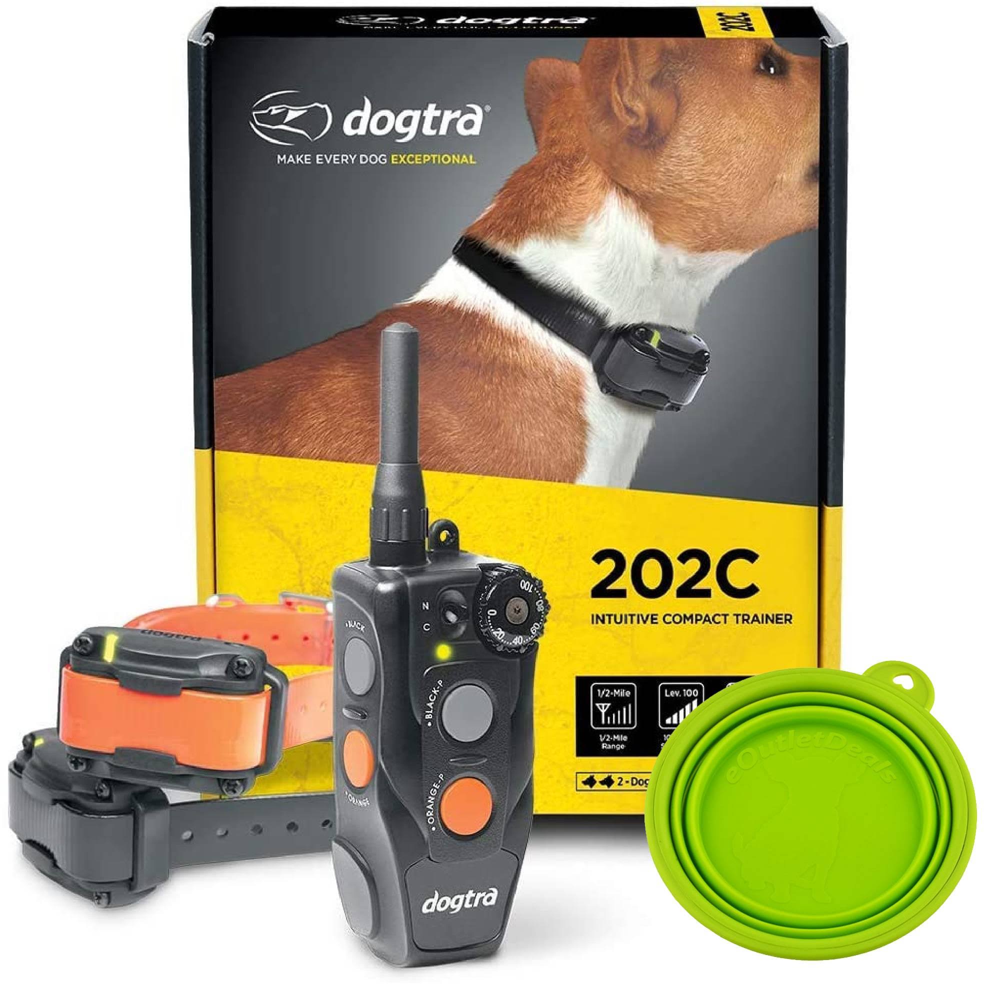 Rechargeable Waterproof Dog Training Collar System with Remote J7126