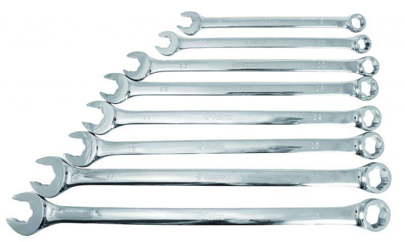 8pc Extra Long Combination Wrench Set X977