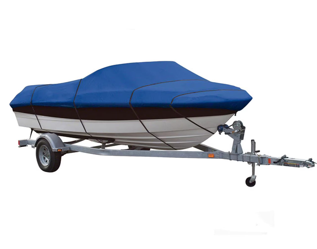 Boat Cover for Nitro 170 DC with Port Troll Mtr O/B L445
