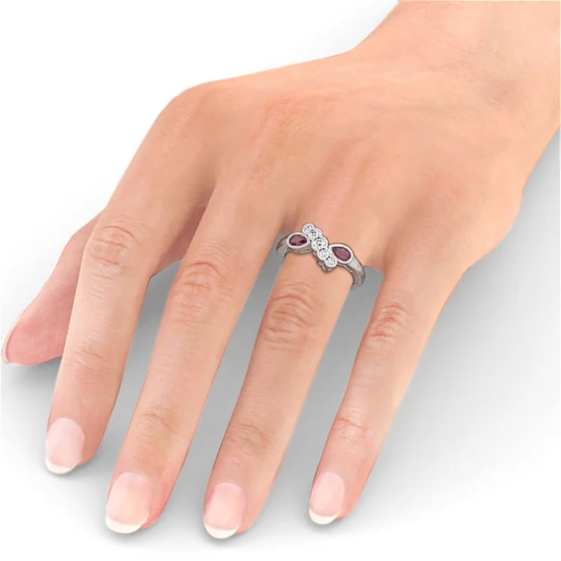 14K White Gold Eternity Band Size 4.5 S405