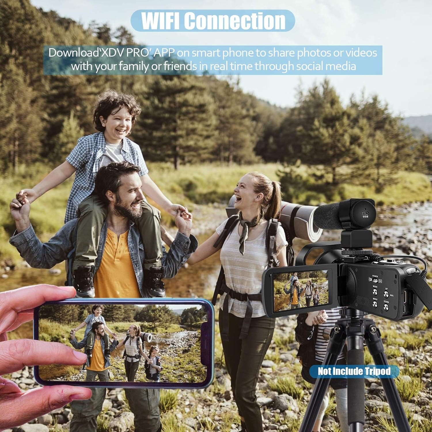 4K 60fps 48MP Digital Video Recording Camera with 18x Digital Zoom X956442