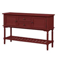 Red Console Table with 2 Drawers and 2 Cabinets A467828