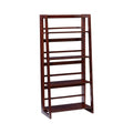Wood Folding Bookcase in Walnut K8809