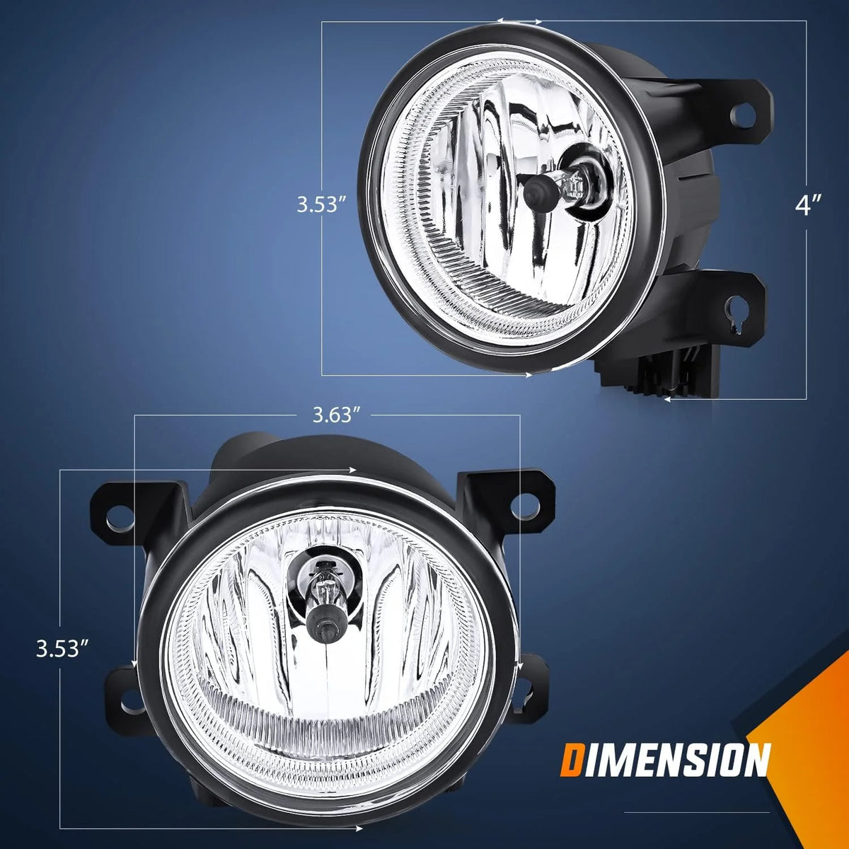 Fog Light Assembly for Honda Civic Sedan 2013-2021 S6012