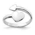 White Rhodium-plated Sterling Silver Ring S532