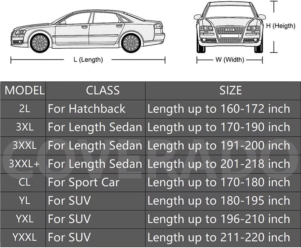 210D Waterproof Car Cover with PU Seal Tapes O693069