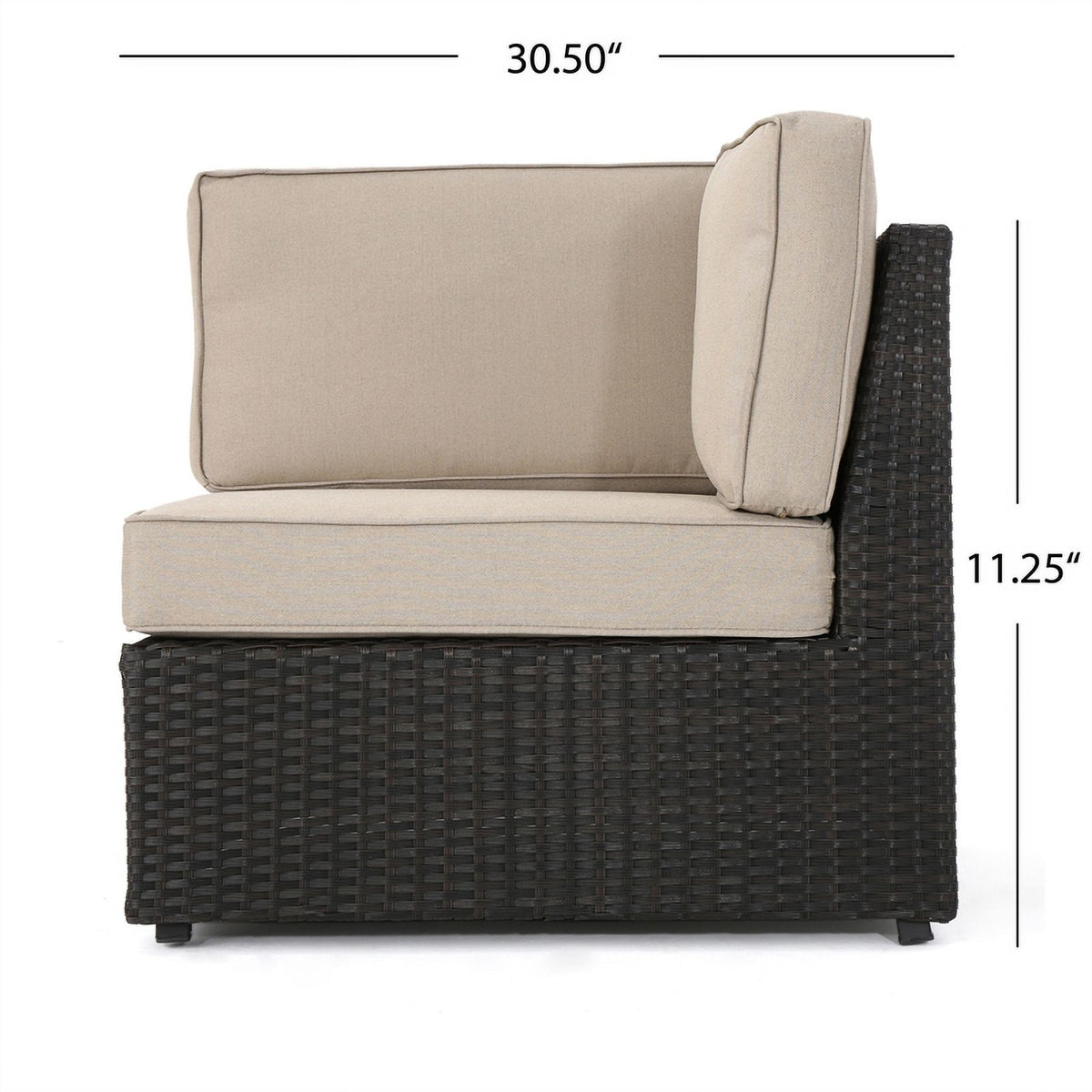Outdoor 9 Seater Sectional Sofa and Club Chair Chat Set L566