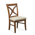 Beige Performance Fabric Cross Back Side Chair B64848
