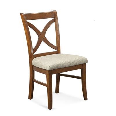 Beige Performance Fabric Cross Back Side Chair B64848