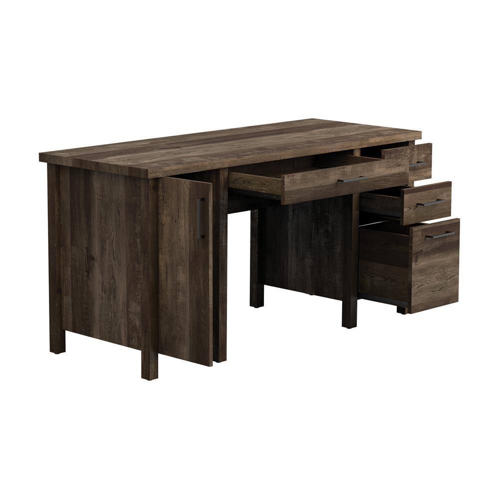 Rustic Oak Bookcase J586