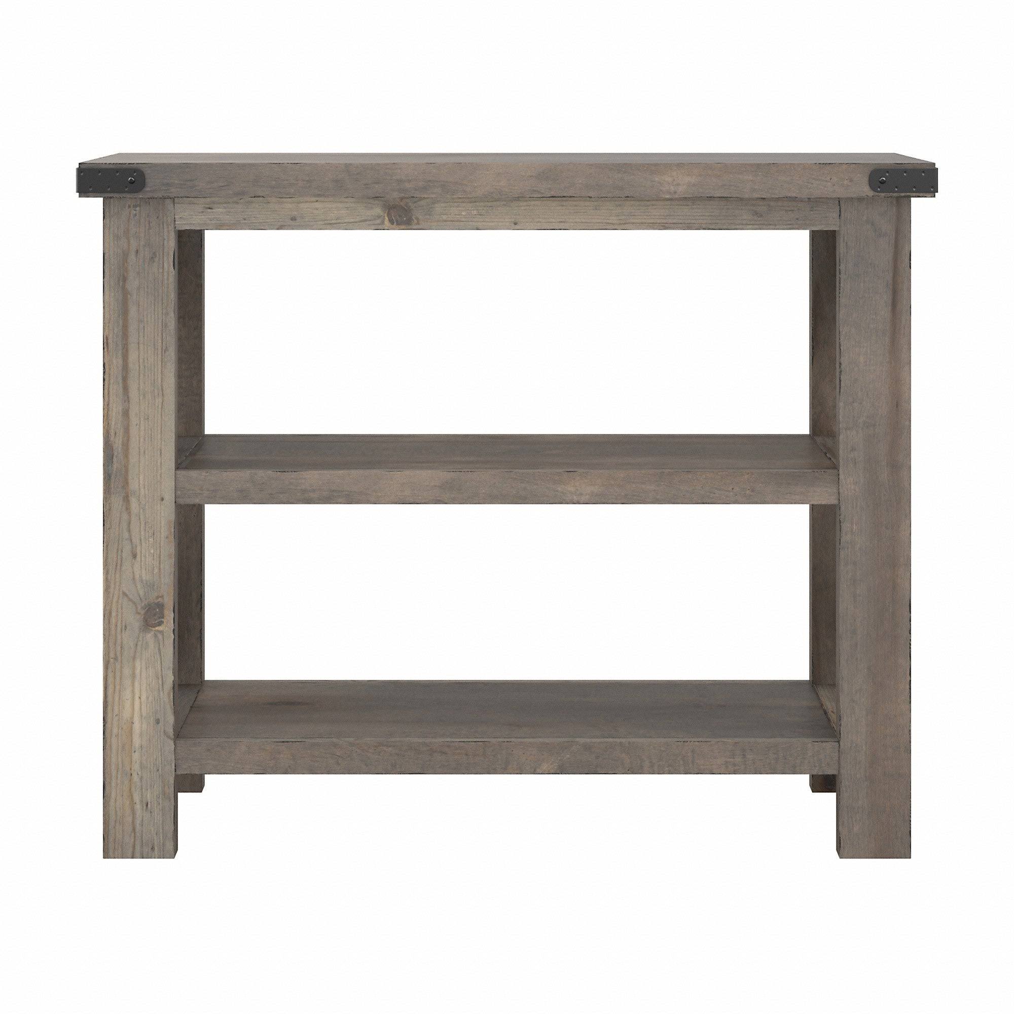 36W Narrow Console Table with Shelves in Lakewood White L8401