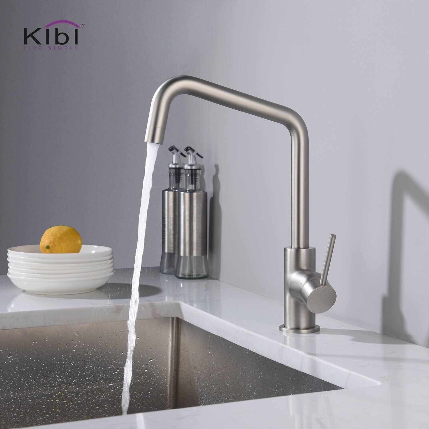 Brushed Nickel Kitchen Bar Prep Sink Faucet O450990