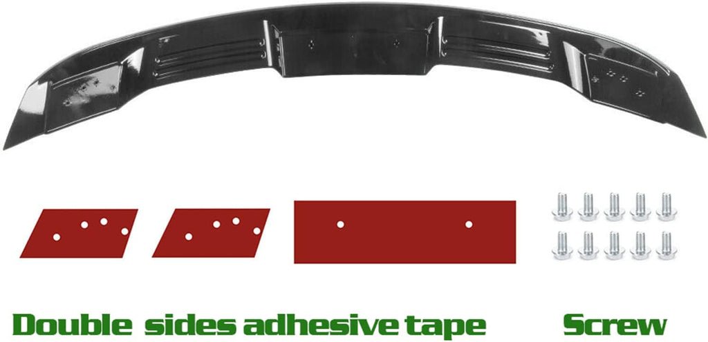 Glossy Black Rear Trunk Spoiler Wing O3104
