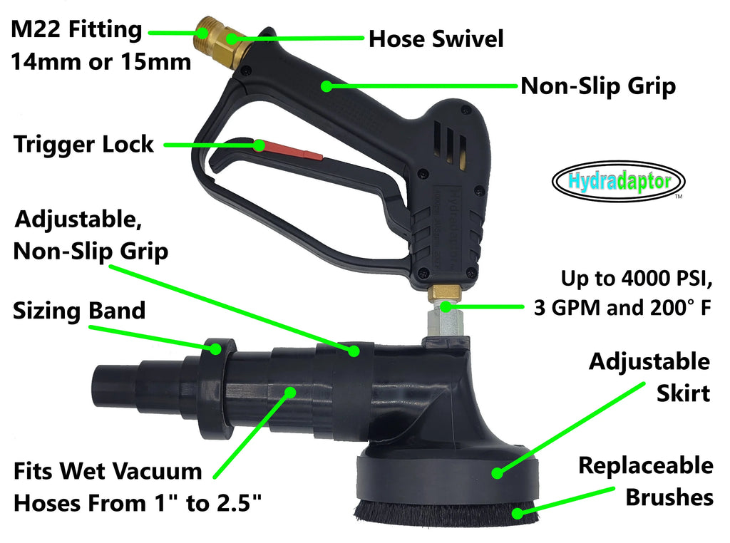 Hydradaptor Water Moccasin Pressure Washer & Wet Vacuum Accessory H370479