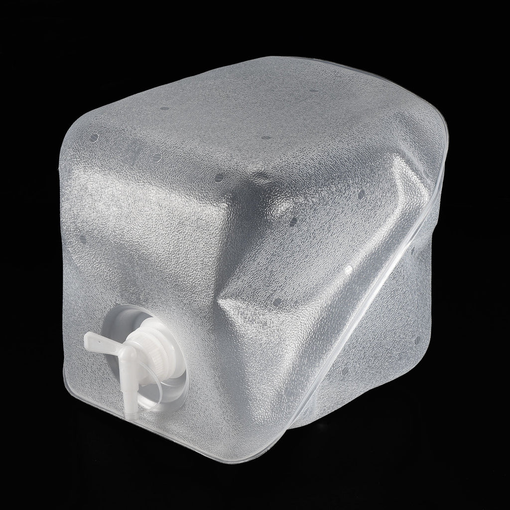 15 L Collapsible Water Container Cube Jug with Spigot and Sealing Cap A693