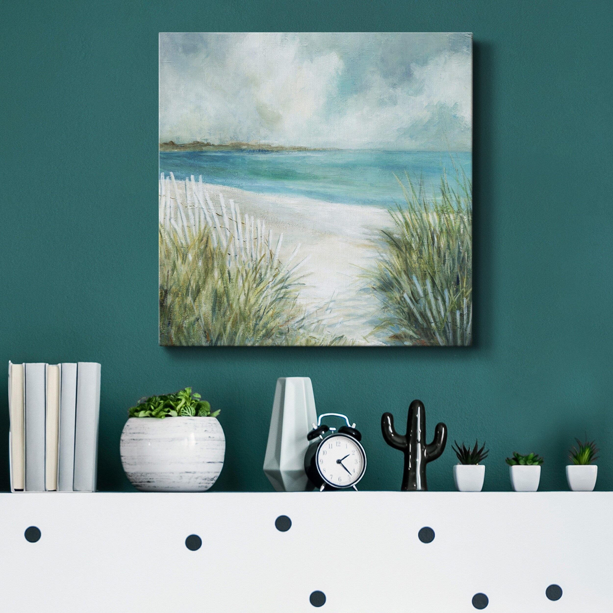 Coastal Fences Gallery Wrapped Canvas 10X10 O210339