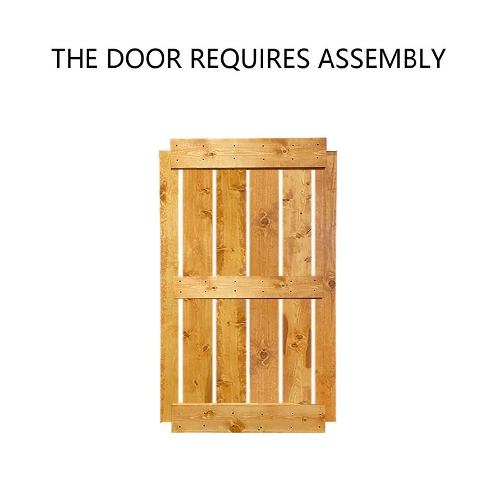 Charcoal Black Double Barn Door with Hardware Kit Z502085